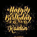 Happy Birthday Card for Kaidan - Download GIF and Send for Free