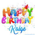 Happy Birthday Kaige - Creative Personalized GIF With Name