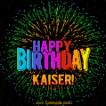 New Bursting with Colors Happy Birthday Kaiser GIF and Video with Music