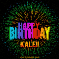 New Bursting with Colors Happy Birthday Kalei GIF and Video with Music