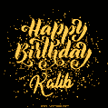 Happy Birthday Card for Kalib - Download GIF and Send for Free