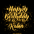 Happy Birthday Card for Kalon - Download GIF and Send for Free