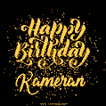 Happy Birthday Card for Kameran - Download GIF and Send for Free