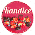 Happy Birthday Cake with Name Kandice - Free Download
