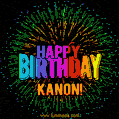 New Bursting with Colors Happy Birthday Kanon GIF and Video with Music