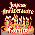Joyeux anniversaire Karam GIF