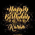 Happy Birthday Card for Karan - Download GIF and Send for Free
