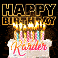 Karder - Animated Happy Birthday Cake GIF for WhatsApp
