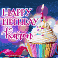 Happy Birthday Karon - Lovely Animated GIF