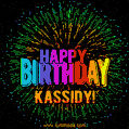 New Bursting with Colors Happy Birthday Kassidy GIF and Video with Music