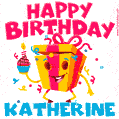 Funny Happy Birthday Katherine GIF