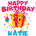 Funny Happy Birthday Katie GIF