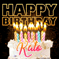 Kato - Animated Happy Birthday Cake GIF for WhatsApp