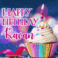 Happy Birthday Kavan - Lovely Animated GIF