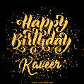 Happy Birthday Card for Kaveer - Download GIF and Send for Free