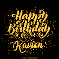 Happy Birthday Card for Kavion - Download GIF and Send for Free