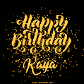 Happy Birthday Card for Kaya - Download GIF and Send for Free
