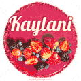Happy Birthday Cake with Name Kaylani - Free Download