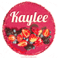 Happy Birthday Cake with Name Kaylee - Free Download