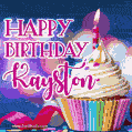 Happy Birthday Kayston - Lovely Animated GIF