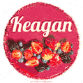 Happy Birthday Cake with Name Keagan - Free Download