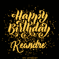 Happy Birthday Card for Keandre - Download GIF and Send for Free