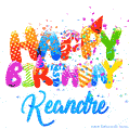 Happy Birthday Keandre - Creative Personalized GIF With Name