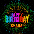 New Bursting with Colors Happy Birthday Keara GIF and Video with Music