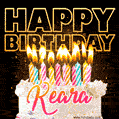 Keara - Animated Happy Birthday Cake GIF Image for WhatsApp