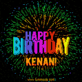 New Bursting with Colors Happy Birthday Kenan GIF and Video with Music