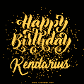 Happy Birthday Card for Kendarius - Download GIF and Send for Free
