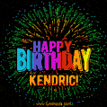 New Bursting with Colors Happy Birthday Kendric GIF and Video with Music