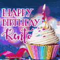 Happy Birthday Kento - Lovely Animated GIF