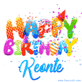 Happy Birthday Keonte - Creative Personalized GIF With Name