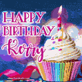 Happy Birthday Kerry - Lovely Animated GIF