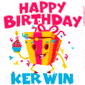 Funny Happy Birthday Kerwin GIF