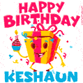 Funny Happy Birthday Keshaun GIF