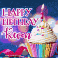 Happy Birthday Kevon - Lovely Animated GIF