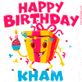 Funny Happy Birthday Kham GIF