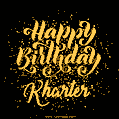 Happy Birthday Card for Kharter - Download GIF and Send for Free