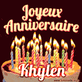 Joyeux anniversaire Khylen GIF