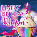 Happy Birthday Khyson - Lovely Animated GIF