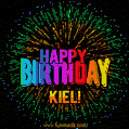 New Bursting with Colors Happy Birthday Kiel GIF and Video with Music
