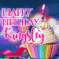 Happy Birthday Kingsley - Lovely Animated GIF