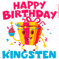 Funny Happy Birthday Kingsten GIF