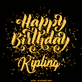 Happy Birthday Card for Kipling - Download GIF and Send for Free