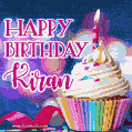 Happy Birthday Kiran - Lovely Animated GIF