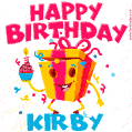 Funny Happy Birthday Kirby GIF