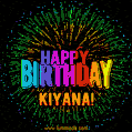 New Bursting with Colors Happy Birthday Kiyana GIF and Video with Music