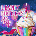 Happy Birthday Kj - Lovely Animated GIF